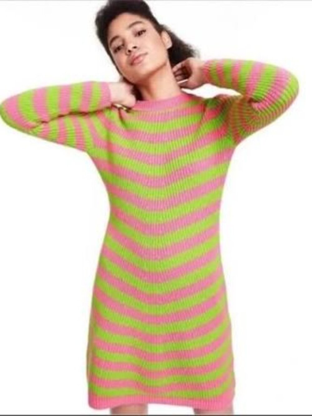 Victor Glemaud for Target Pink and Green Striped Dress - Size S - NWT